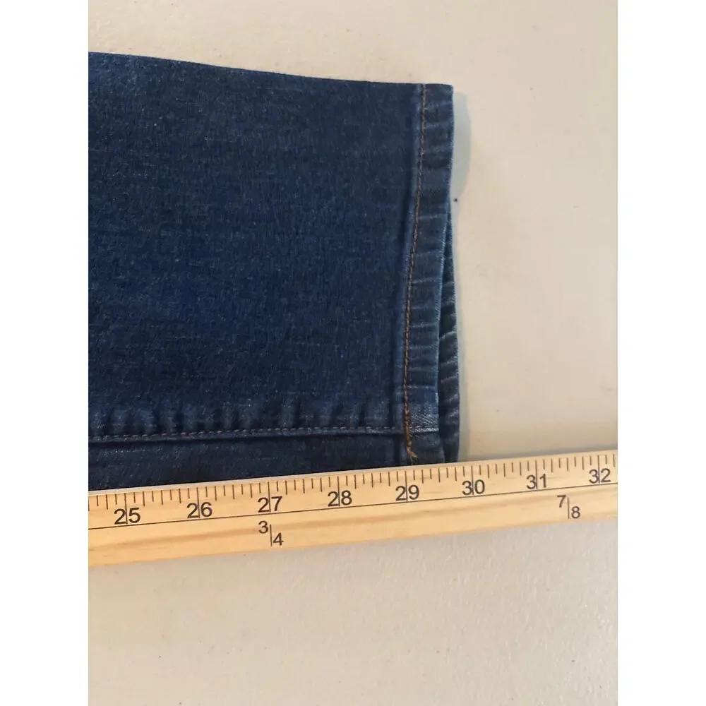 Lauren Ralph Lauren Women's Blue Medium Wash Casual Streetwear Pants Denim Jeans